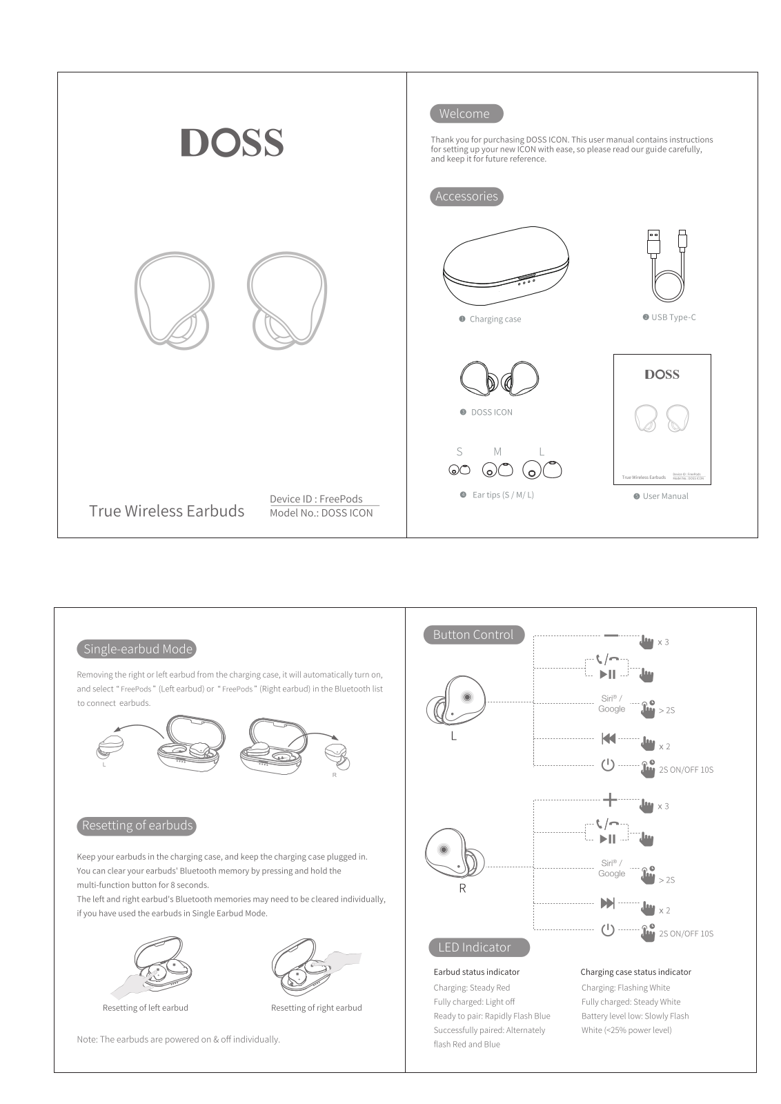 Doss DOSS ICON User Manual