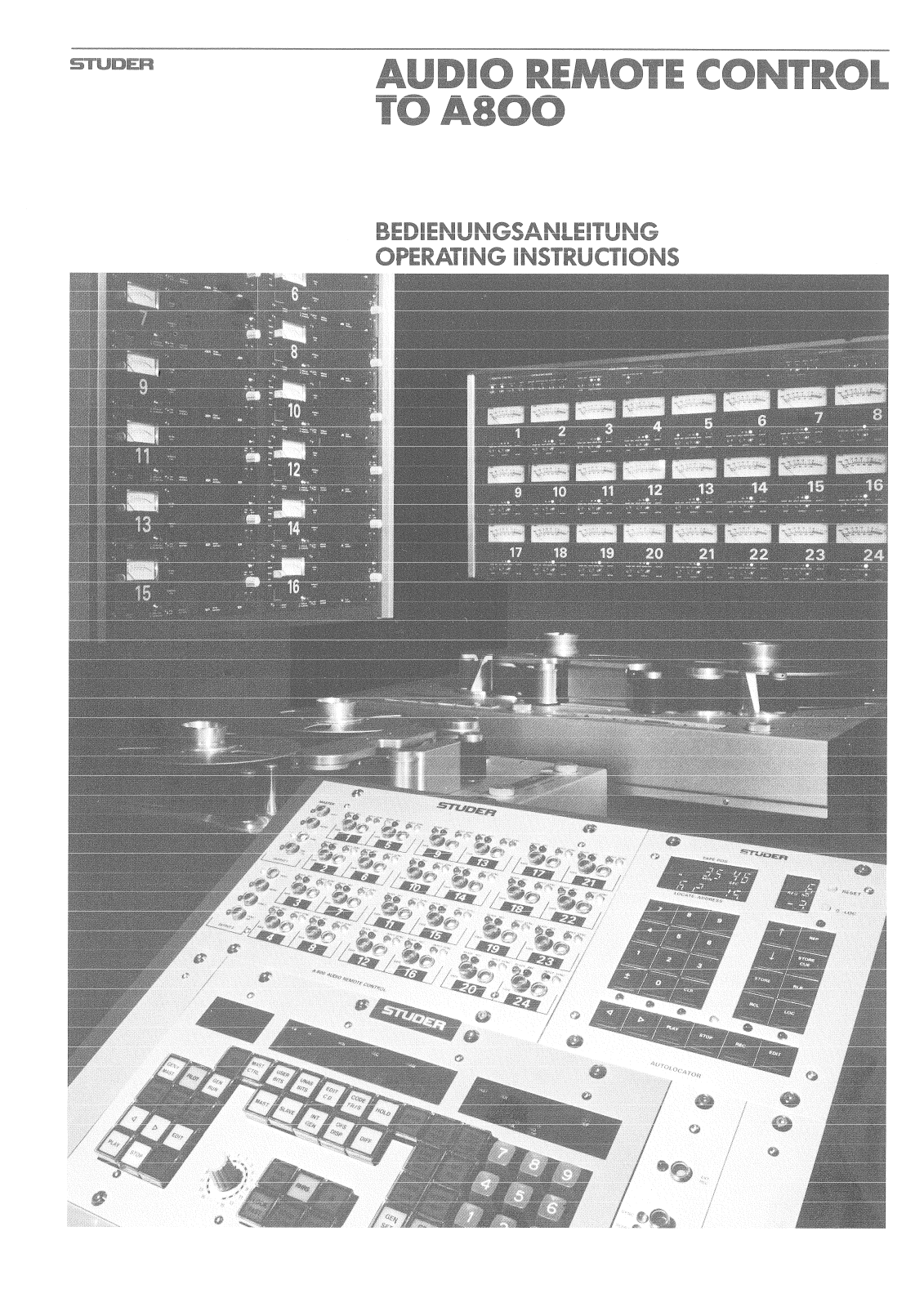 Studer A800 User Manual