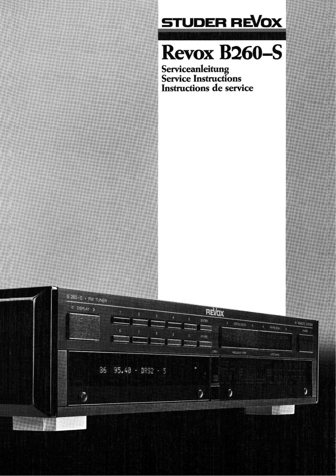 Revox B260 User Manual