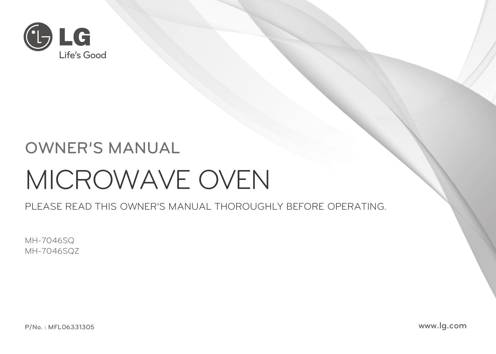 LG MH-7046SQ Owner’s Manual