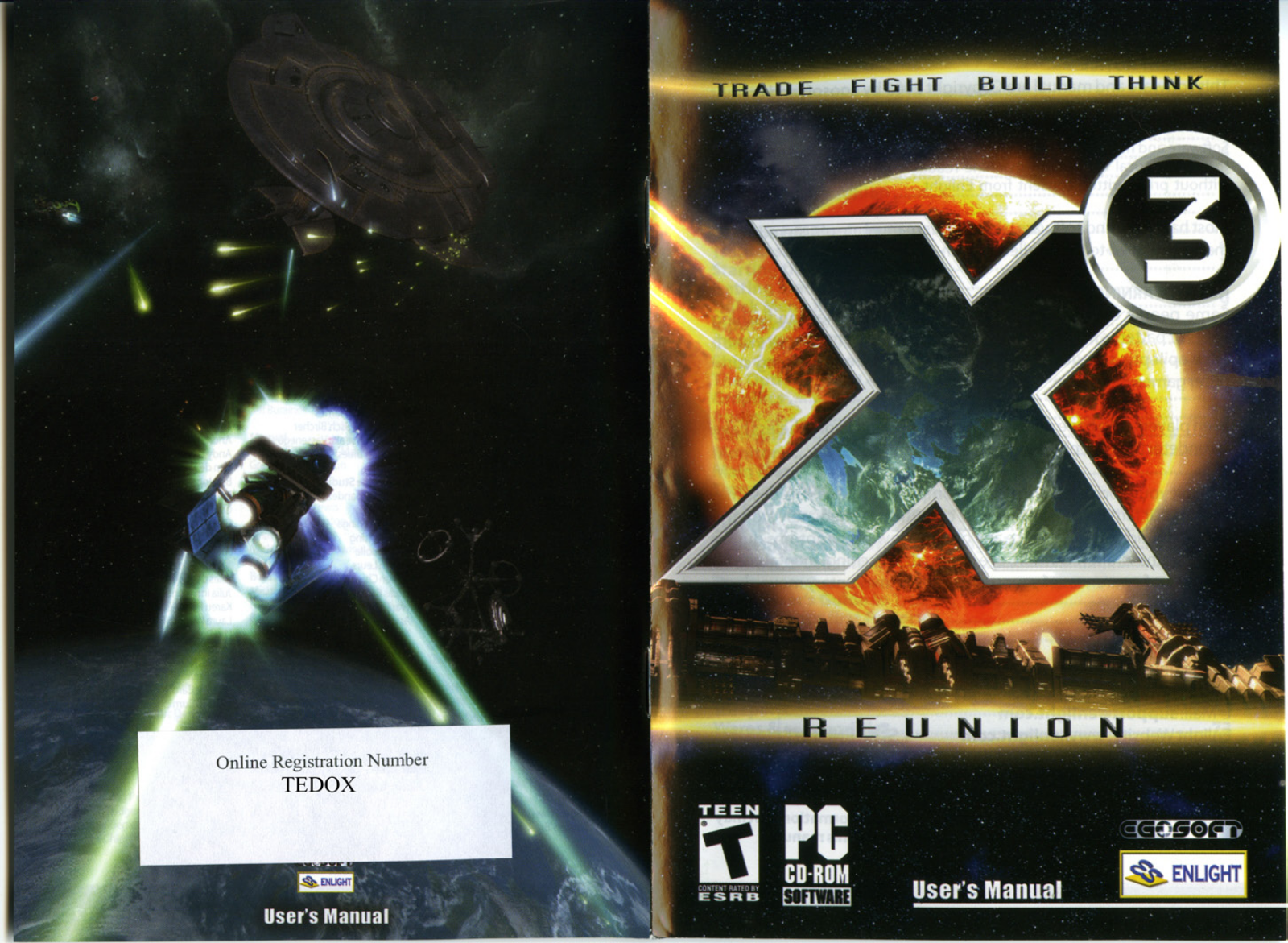 Games PC X3-REUNION User Manual