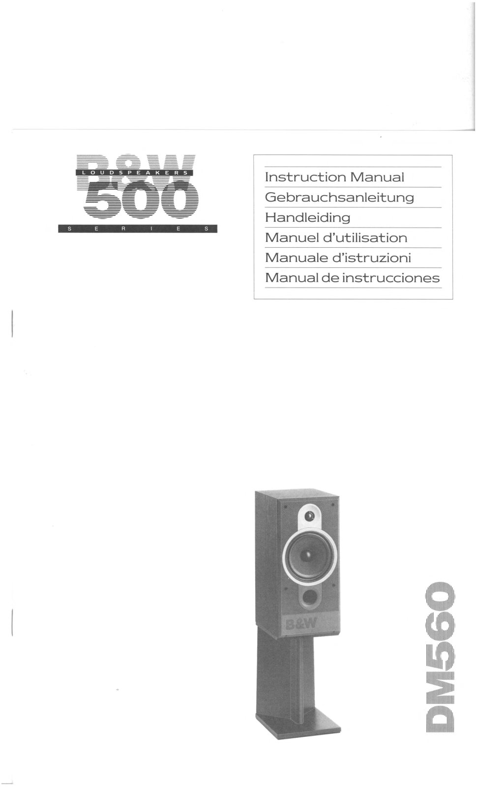 Bowers and Wilkins DM-560 Owners manual