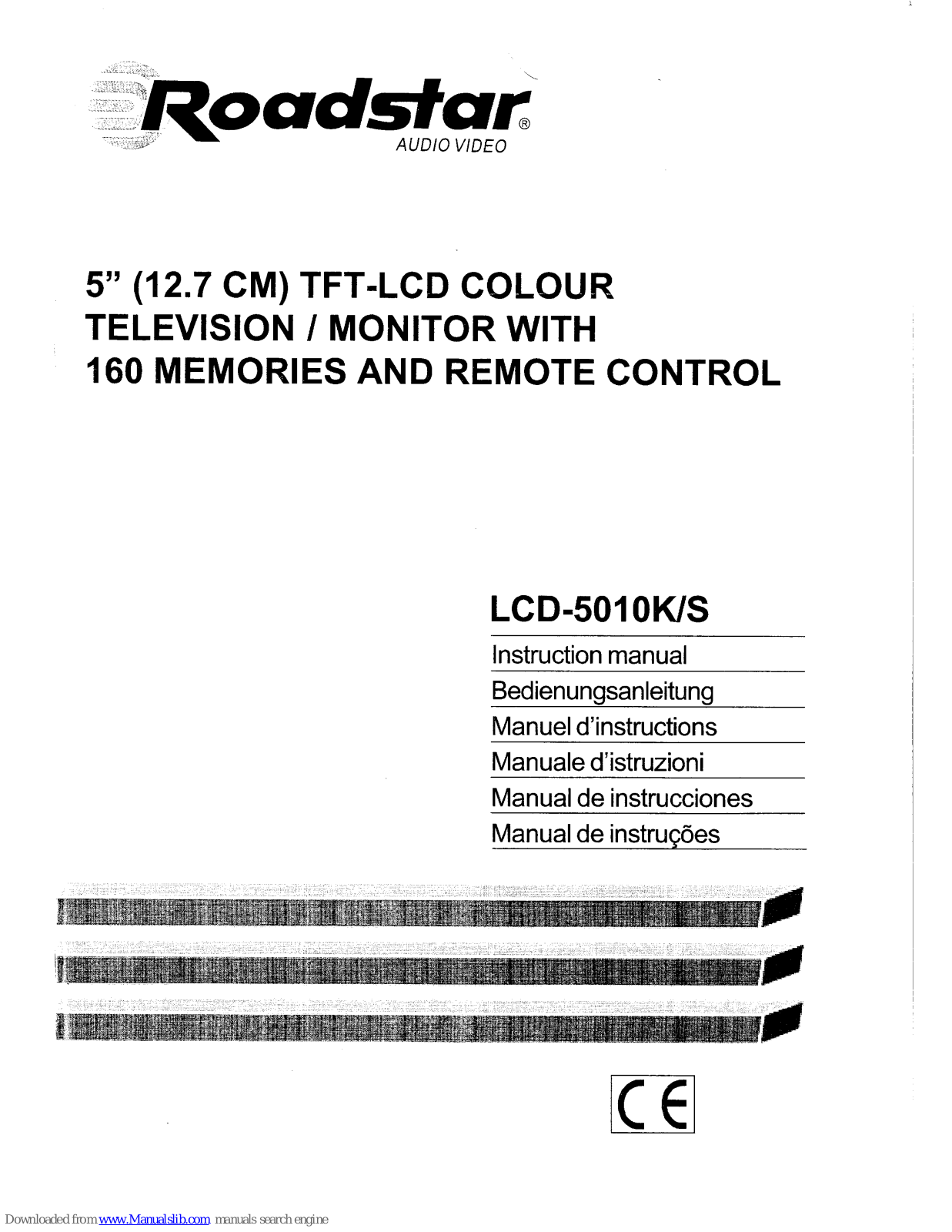 Roadstar LCD-5010K, LCD-5010S Instruction Manual