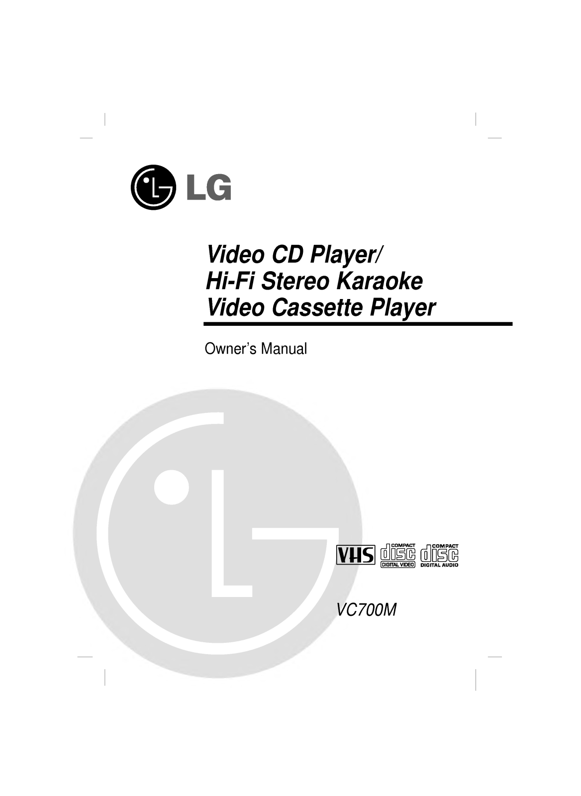 LG VC700M User Manual