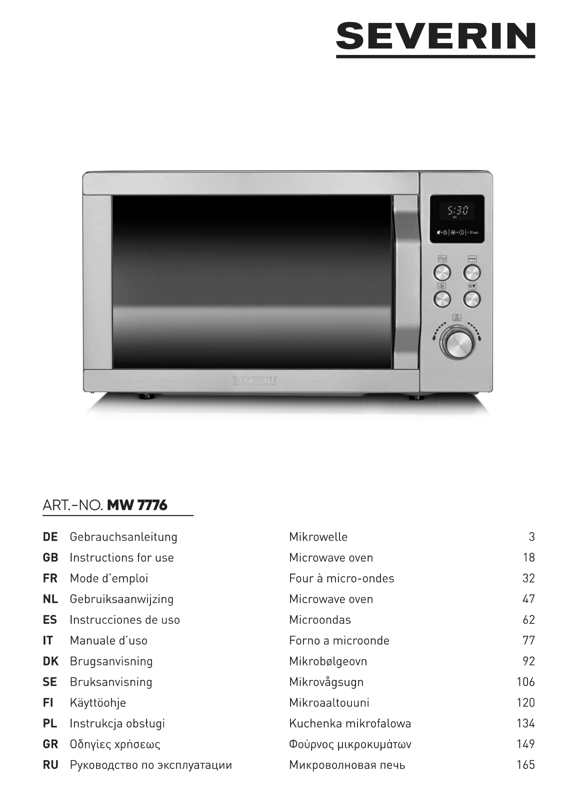 SEVERIN MW 7776 User guide - ManualMachine.com