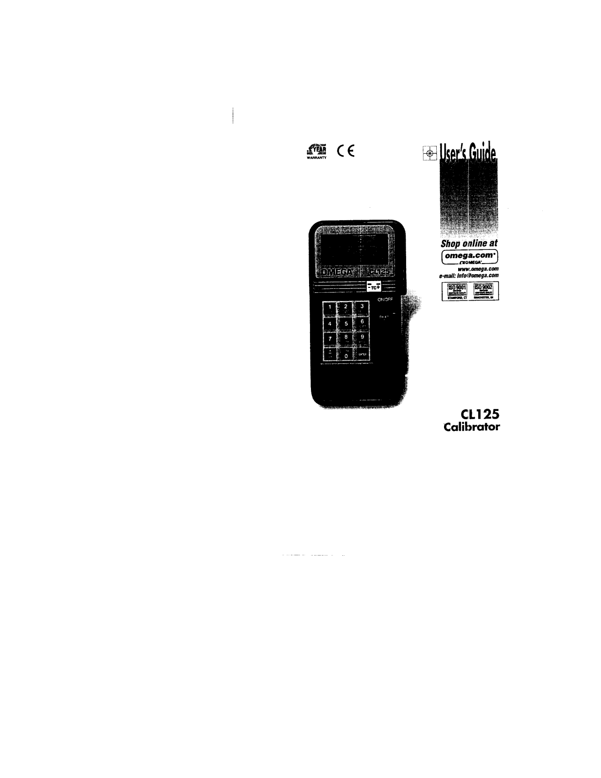 Omega CL125 User guide - ManualMachine.com