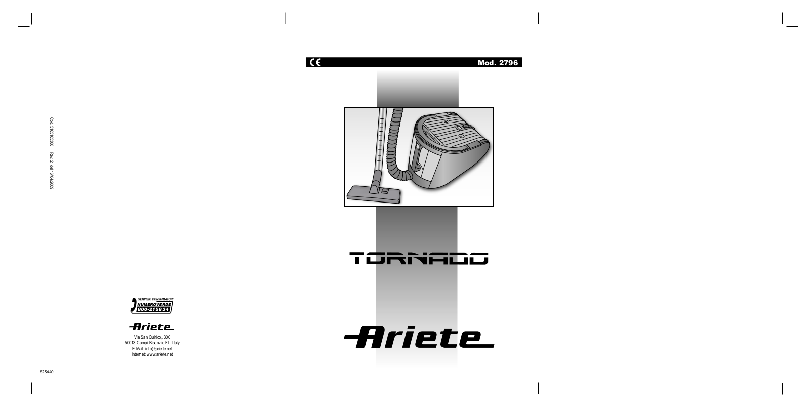 Ariete 2796 User guide - ManualMachine.com