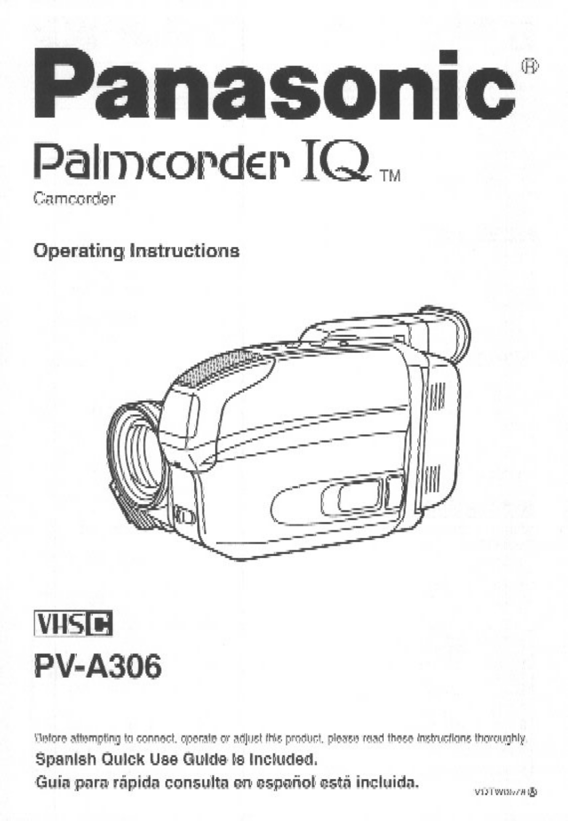 Panasonic PV-A306, PV-A306D User Manual