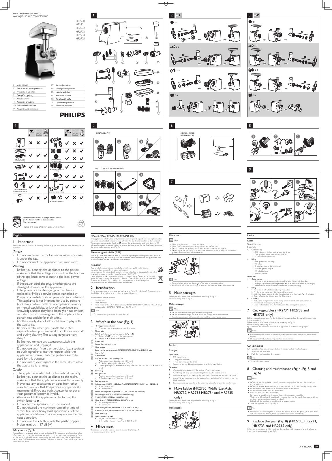 Philips HR2733/00 user manual - ManualMachine.com