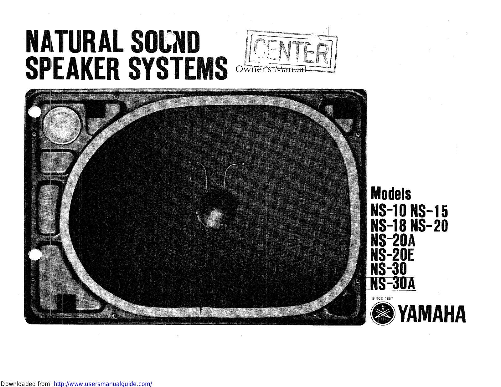 Yamaha Audio NS-30 User Manual