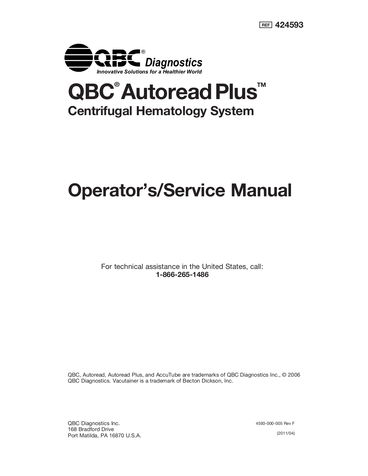 Drucker Diagnostics Paralens Advance User Manual