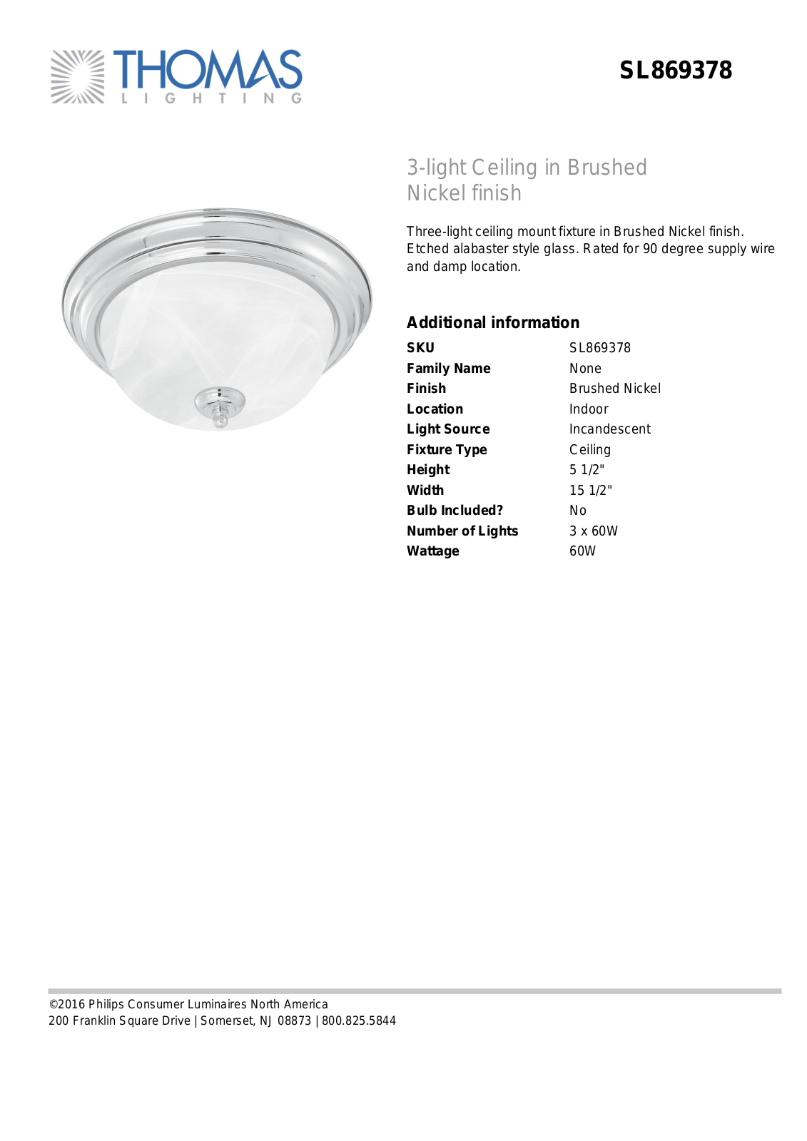 Thomas Lighting SL869378 User Manual - ManualMachine.com