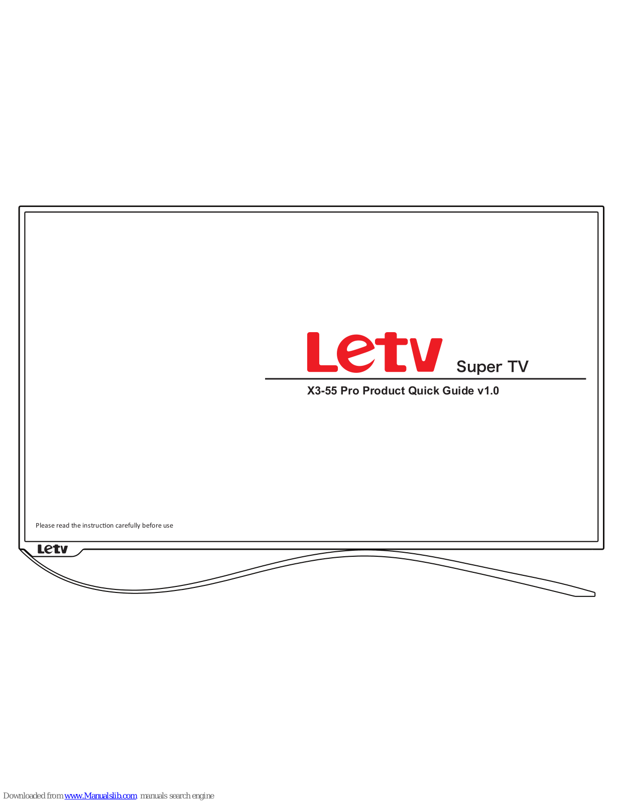 LeTV X3-55 Pro Quick Manual - ManualMachine.com