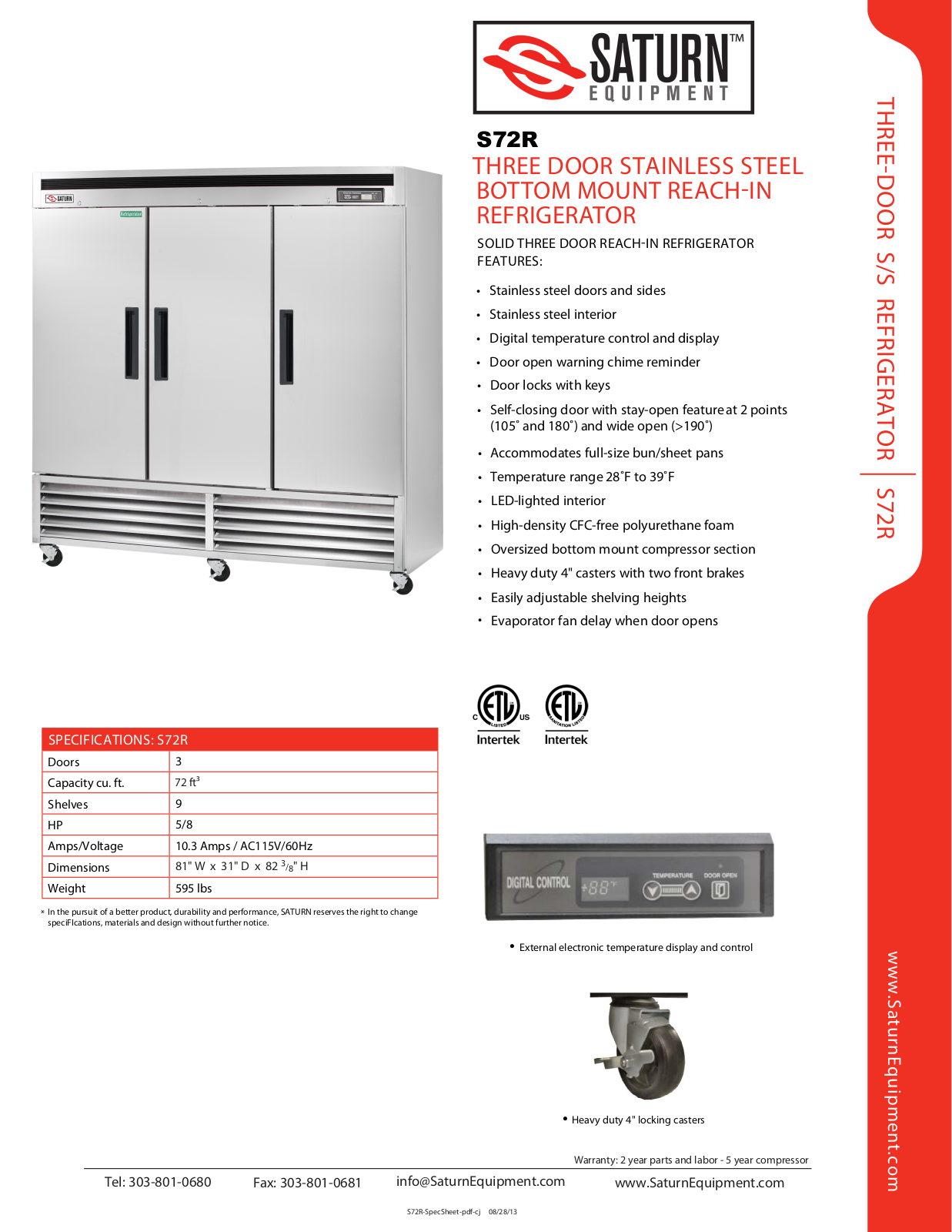 Saturn Equipment S72R User Manual