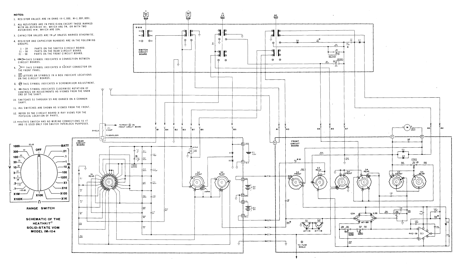 Heath Company IM-104 Schematic