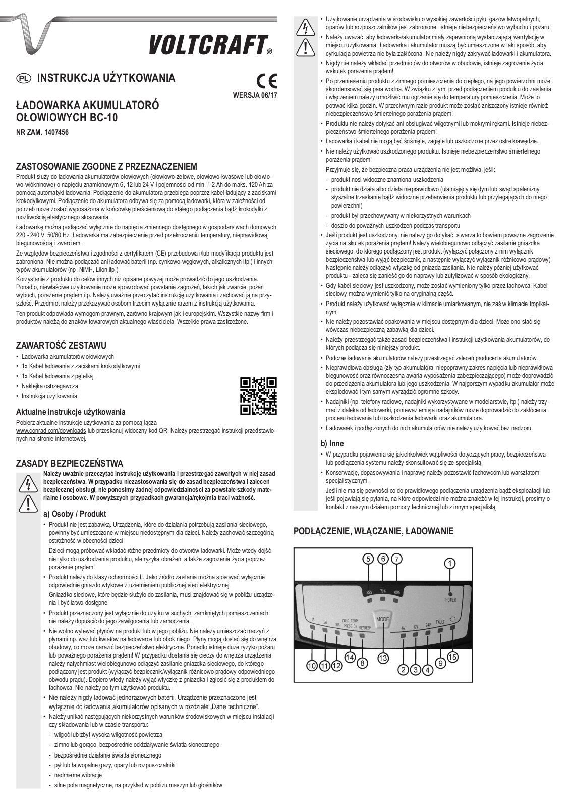 VOLTCRAFT BC 10 User guide