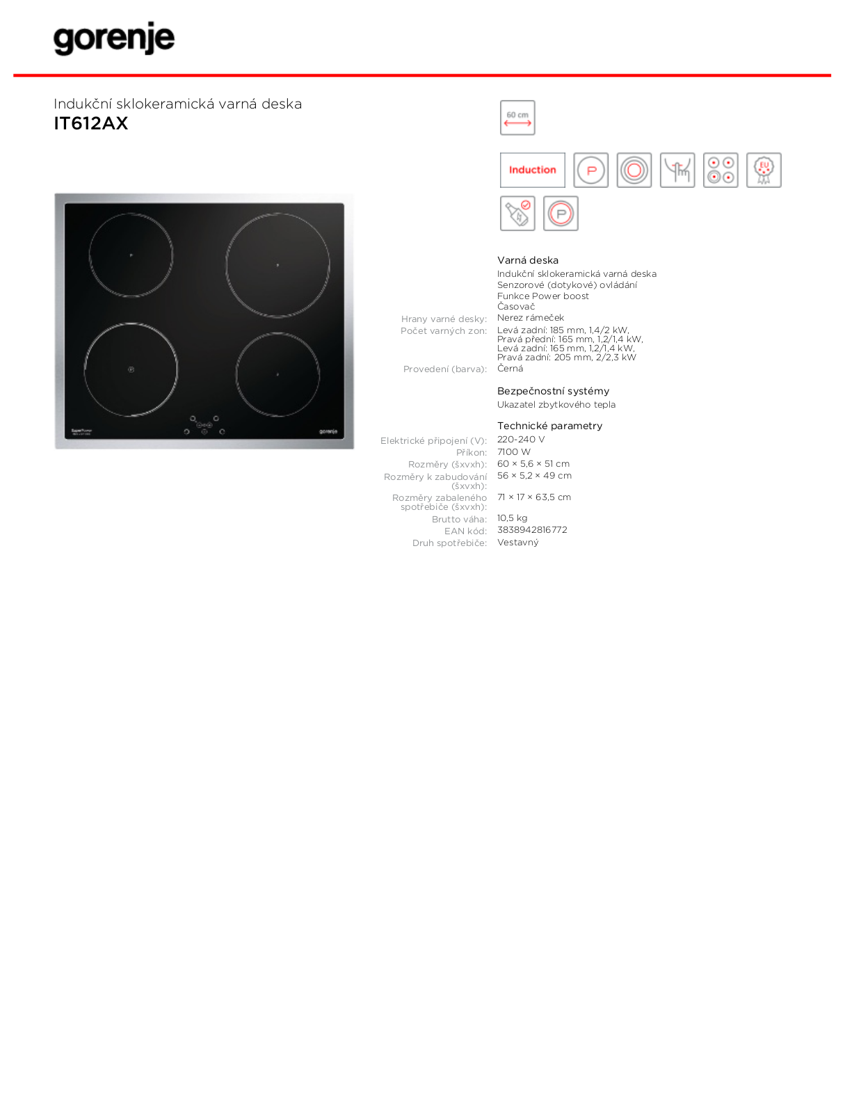 Gorenje IT 612 AX User Manual