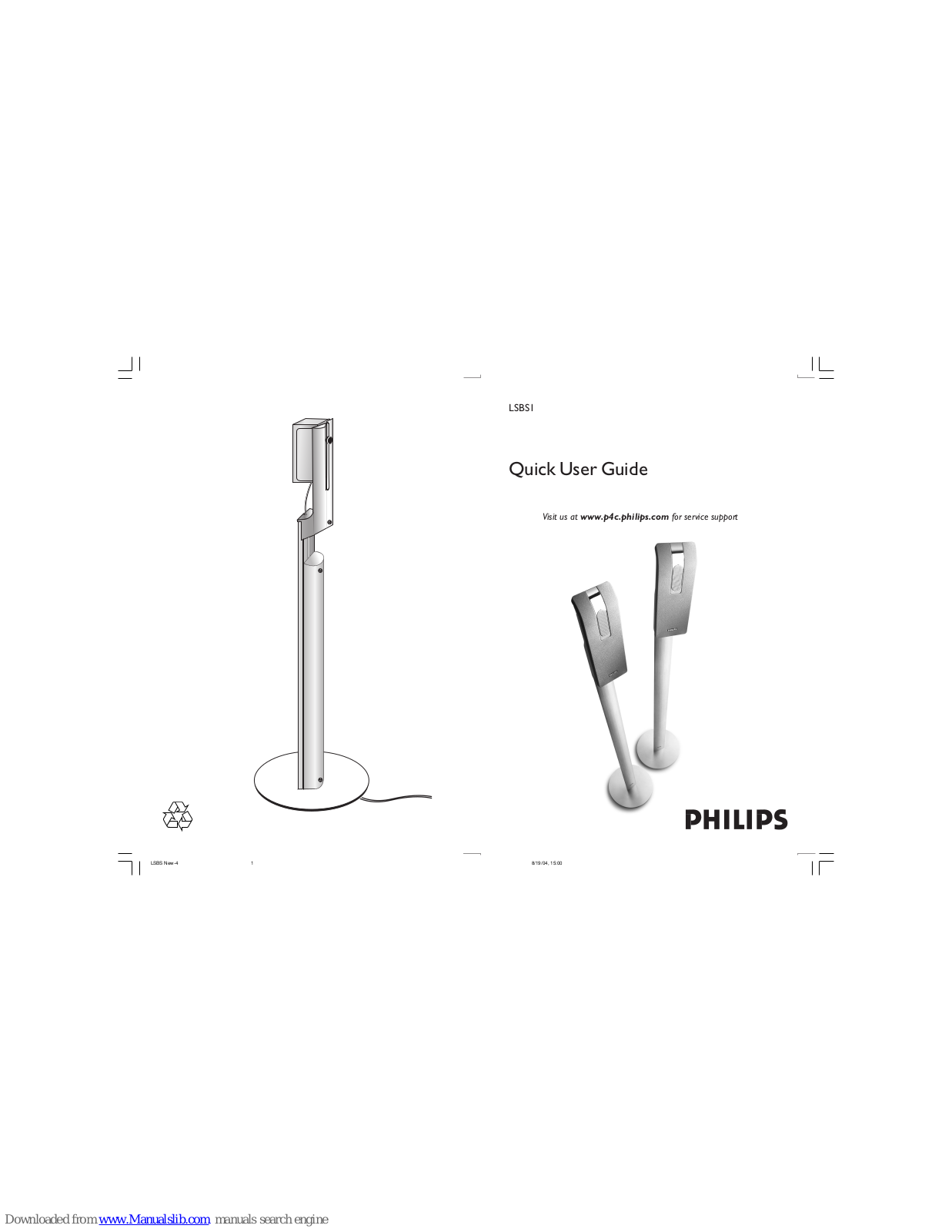 Philips LSBS1/00, LSBS1 Quick User Manual - ManualMachine.com