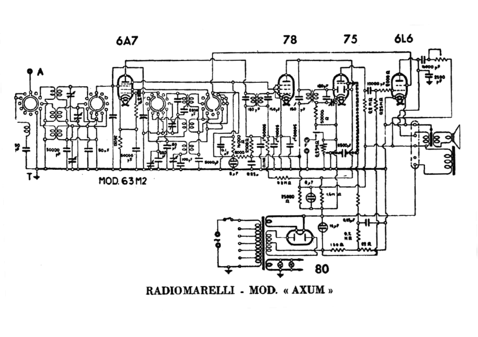 Radiomarelli axum 2 schematic