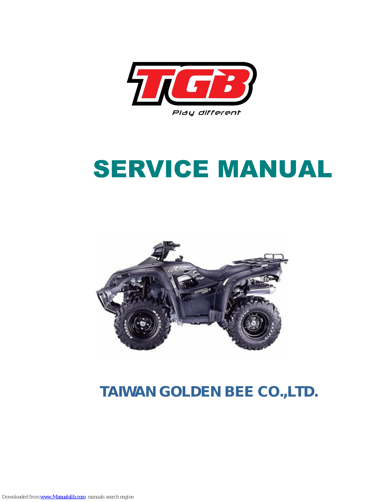 TGB BLADE 600, BLADE 500 Service Manual