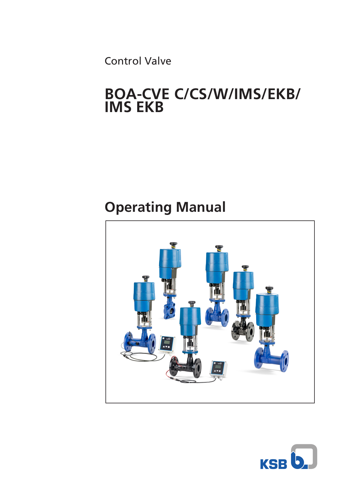 KSB BOA-CVE IMS, BOA-CVE EKB, BOA-CVE W, BOA-CVE CS, BOA-CVE IMS EKB Operating Manual