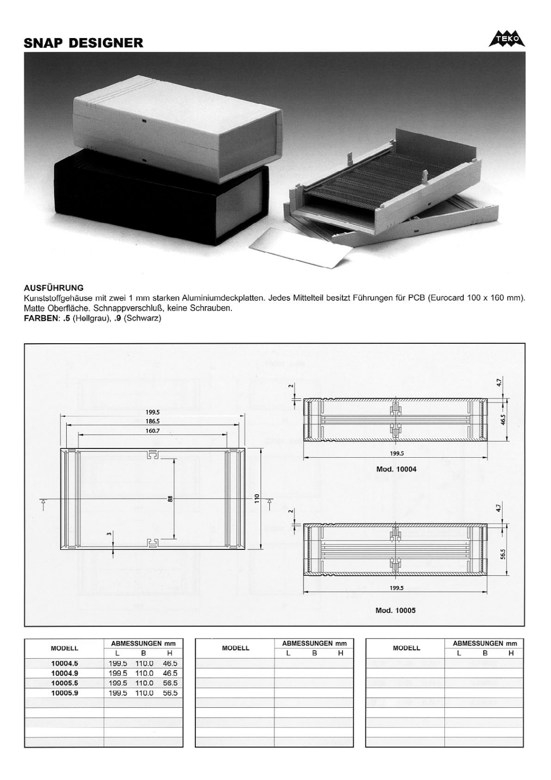 TEKO 10004 Datasheet - ManualMachine.com
