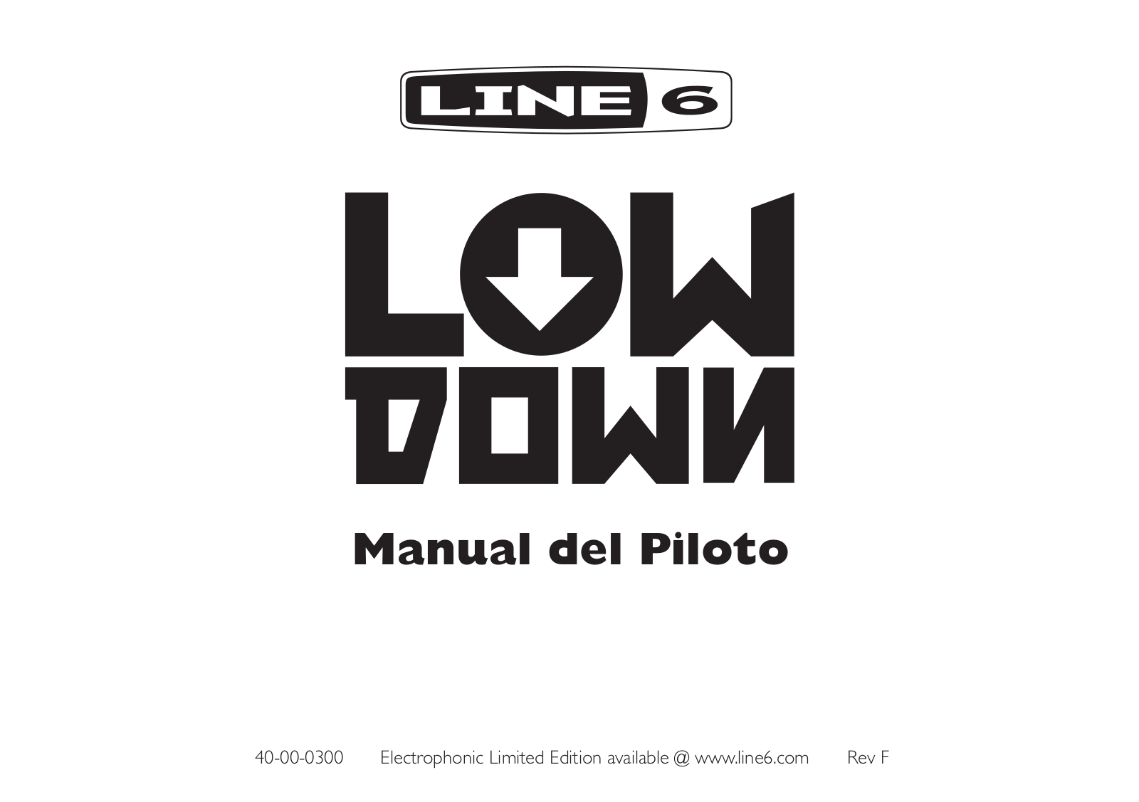 Line 6 LOW DOWN User Manual