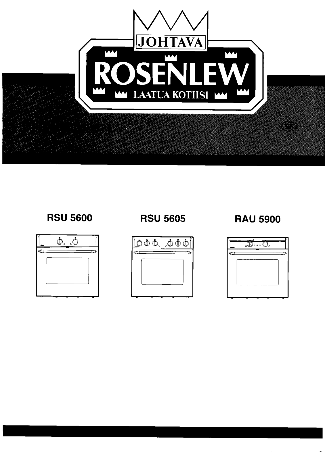 Rosenlew RAU5900, RSU5605 User Manual