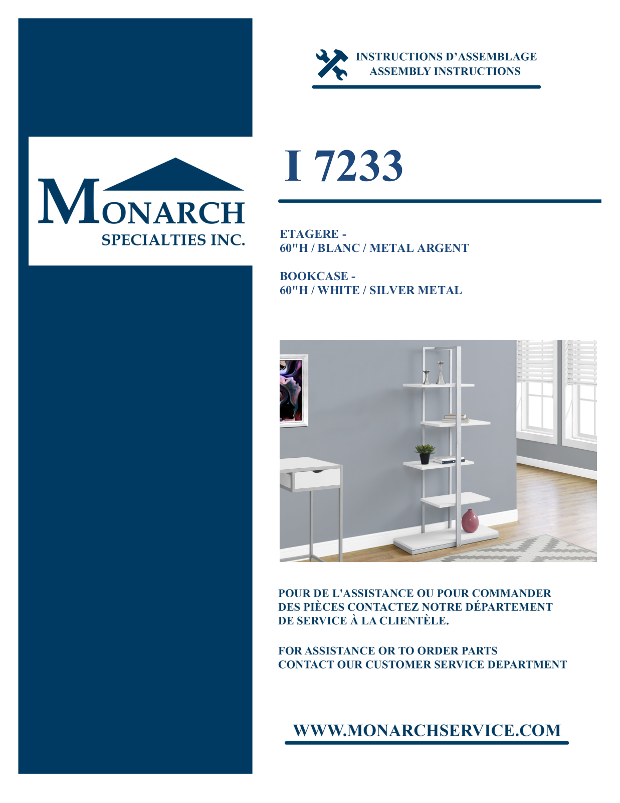 Monarch I7233 Assembly Guide - ManualMachine.com