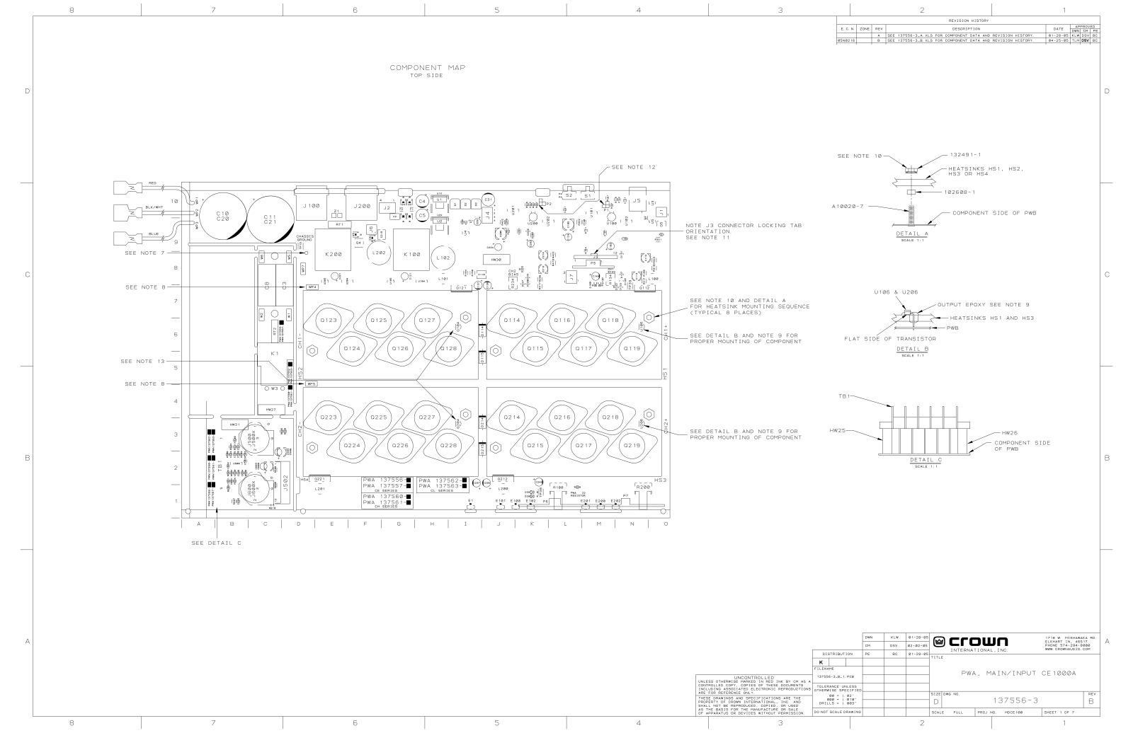 Crown CE-1000, CE-1000-A Schematic