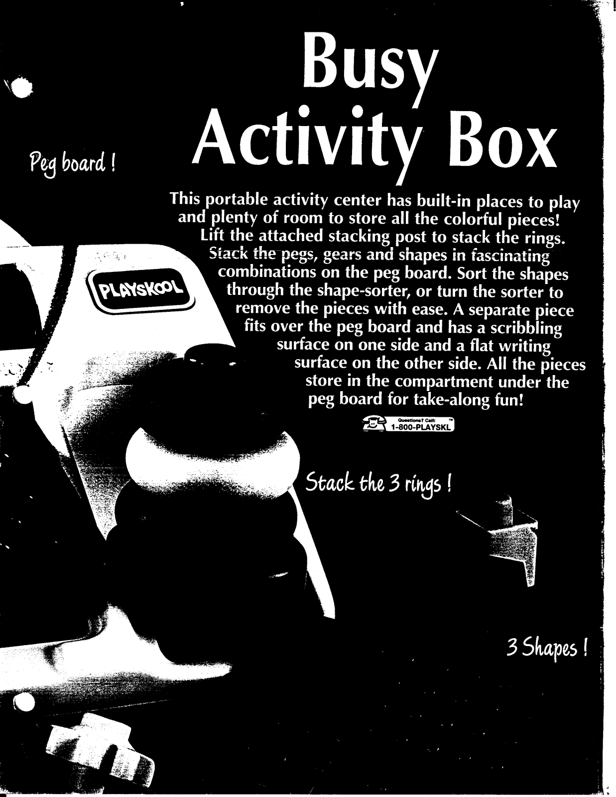 HASBRO Busy Activity Box User Manual