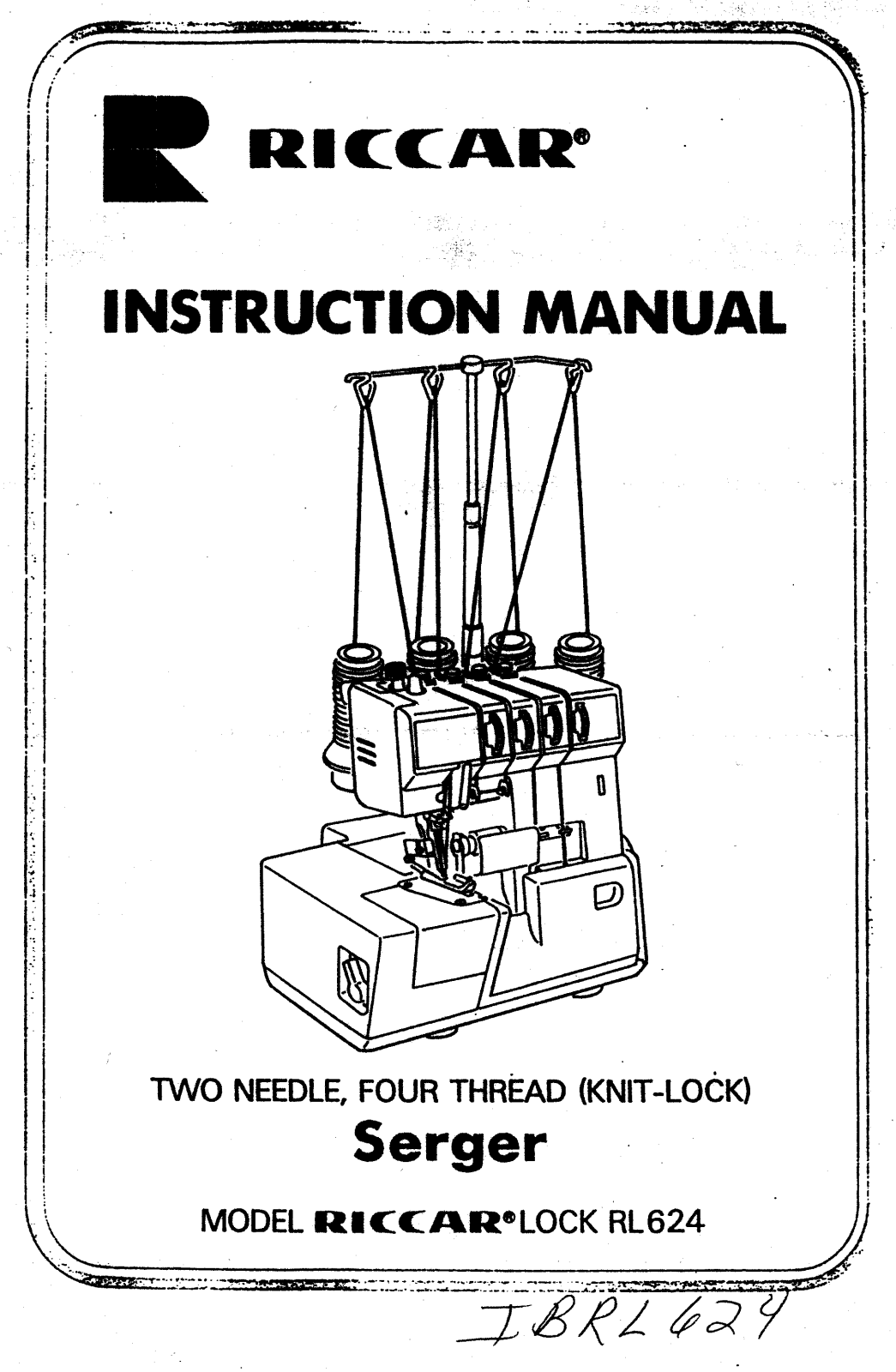 Riccar RL624 User Manual