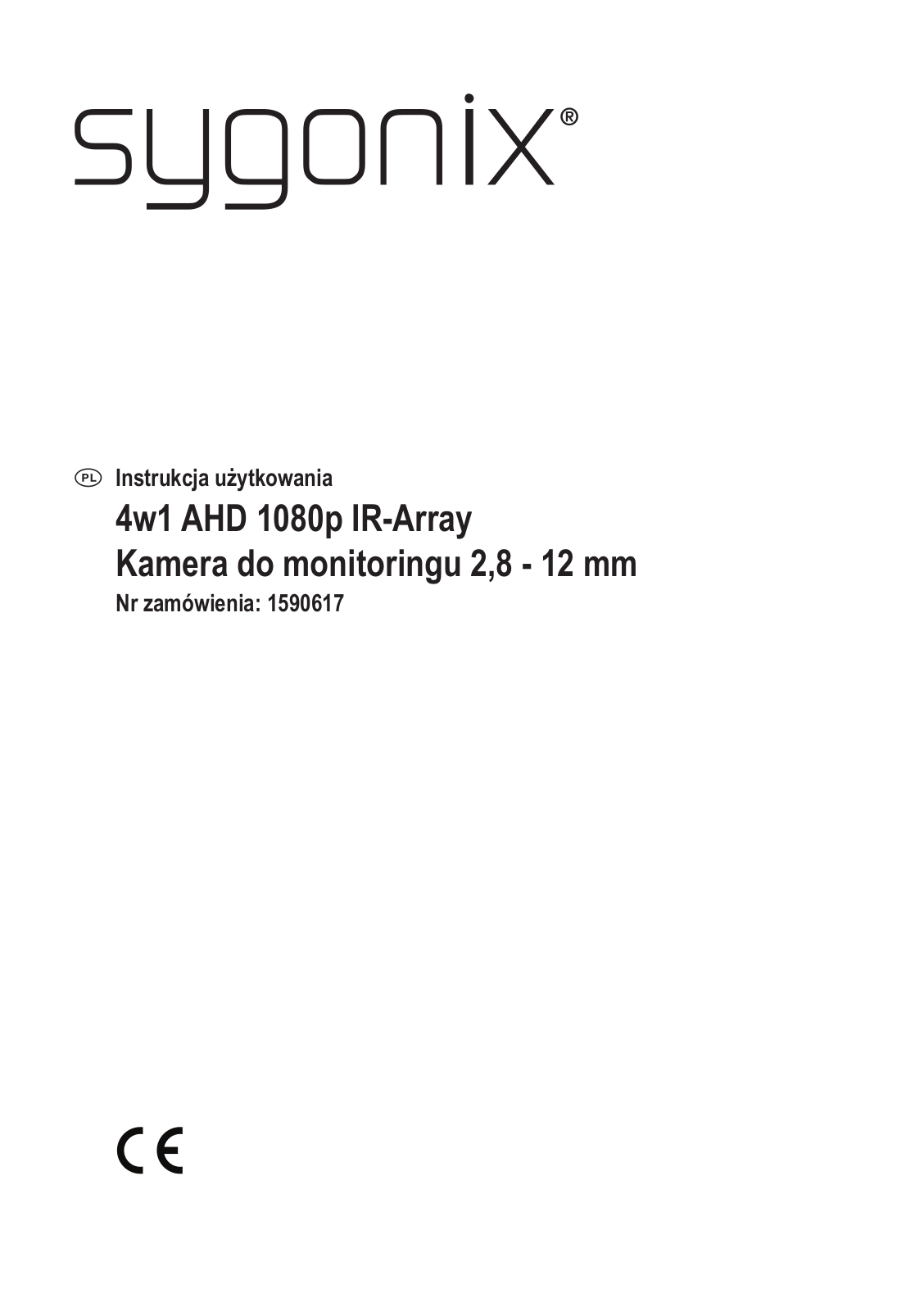 Sygonix 1590617 Operating instructions