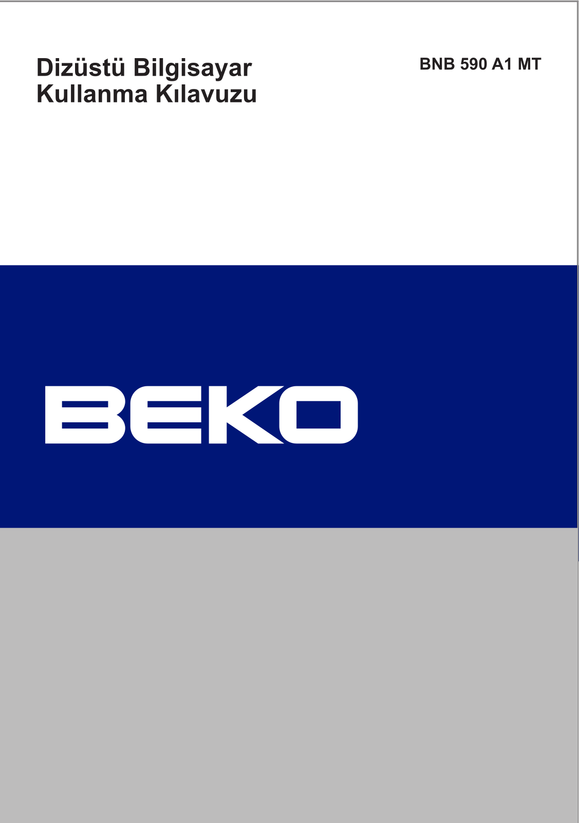 Beko BNB 590 A1 MT Manual