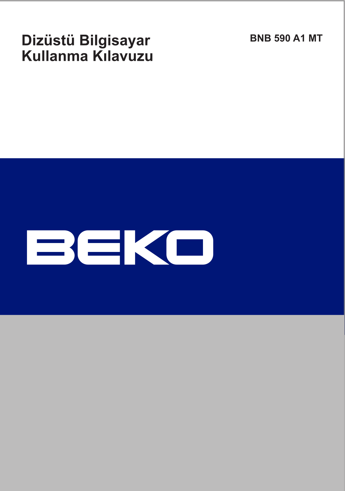 Beko BNB 590 A1 MT User Manual