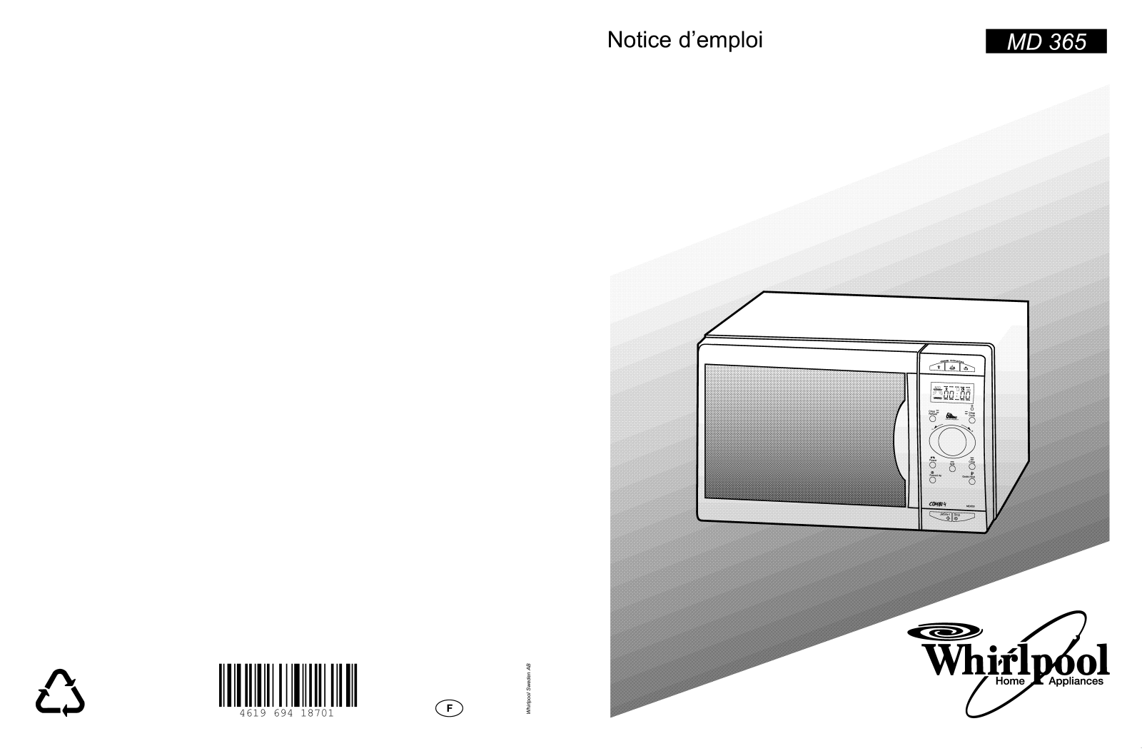 Whirlpool MD 365 User Manual