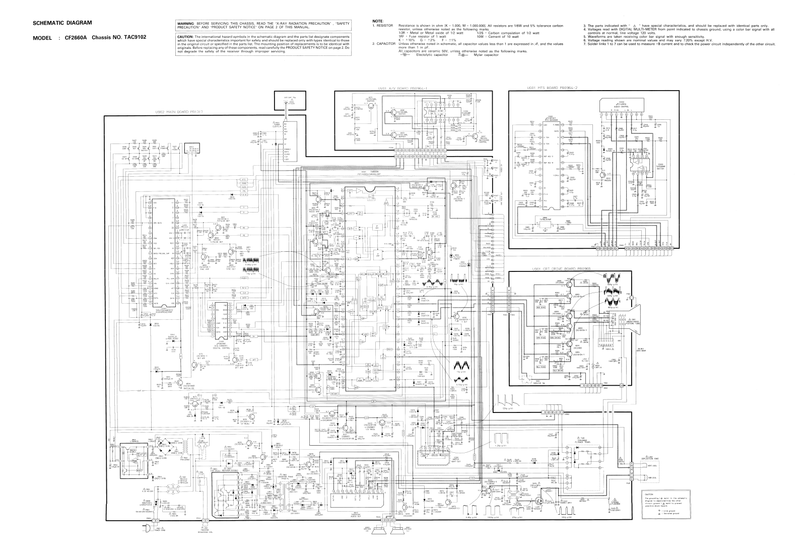 Toshiba CF2660A Schematic