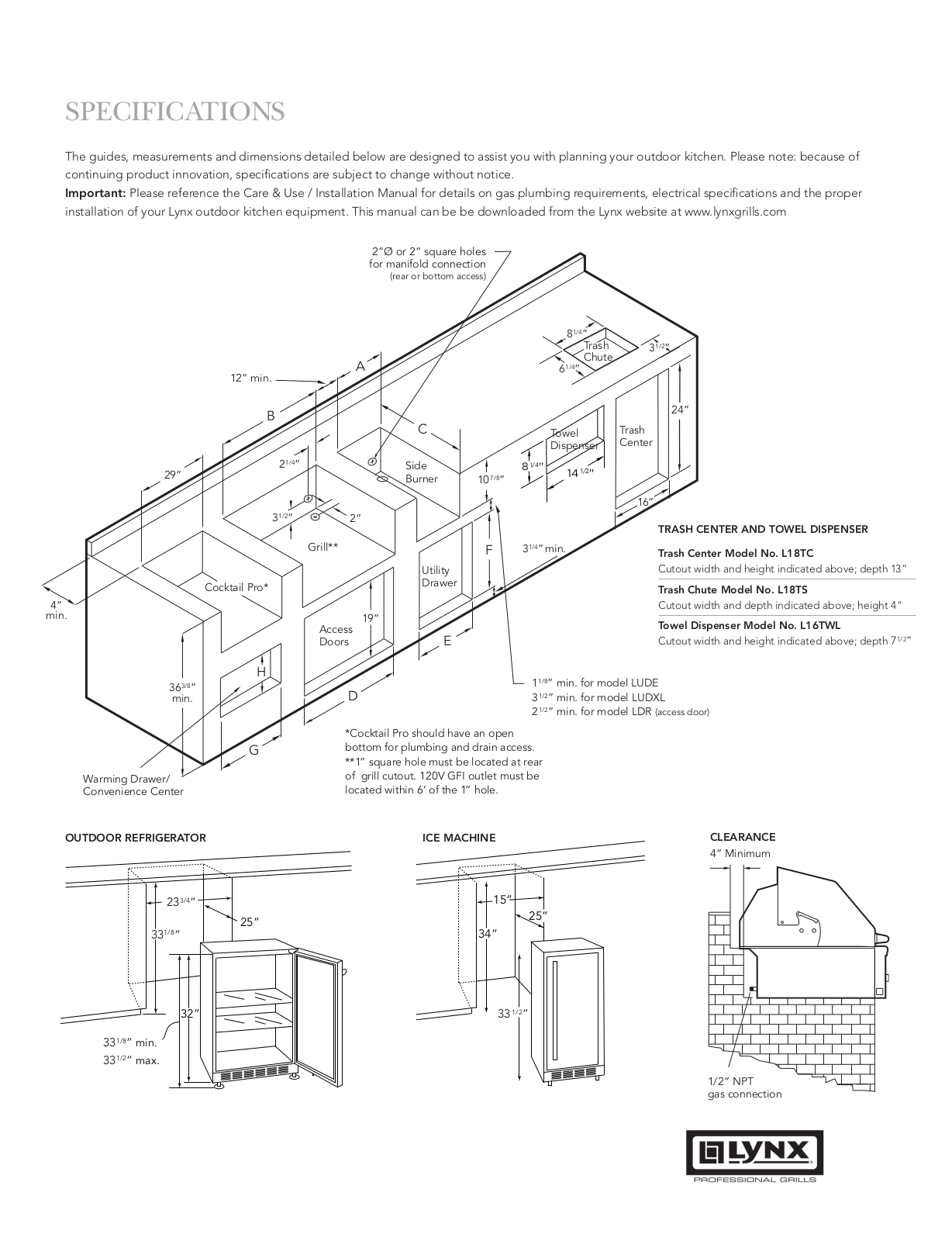 Lynx CC54F Specsheet