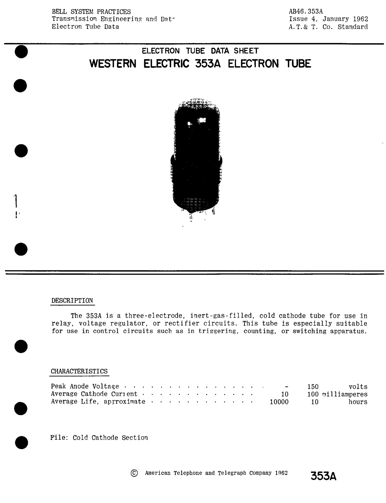 Western Electric 353-A Brochure