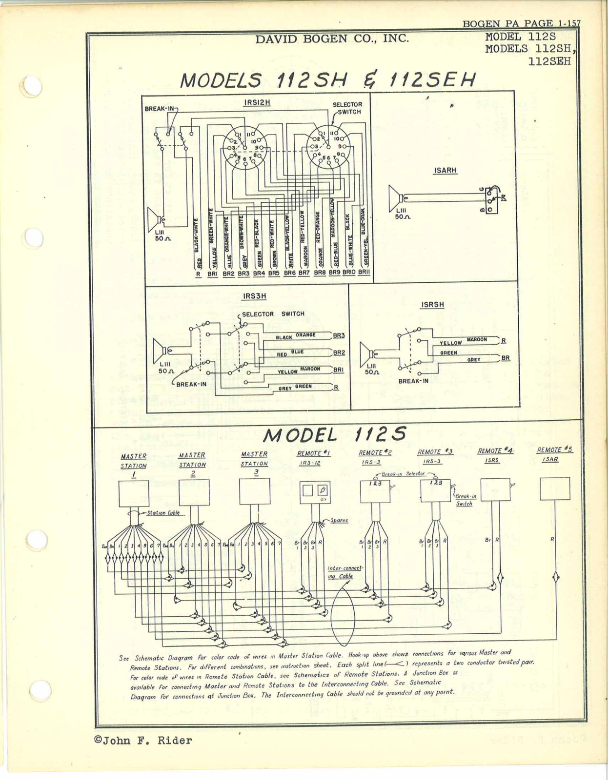 Bogen 112S Service Manual