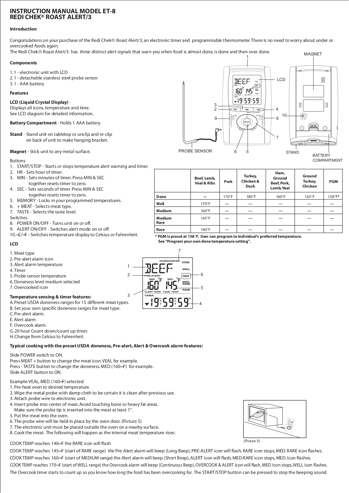 TIMEX Weather Products ET-83 User Manual