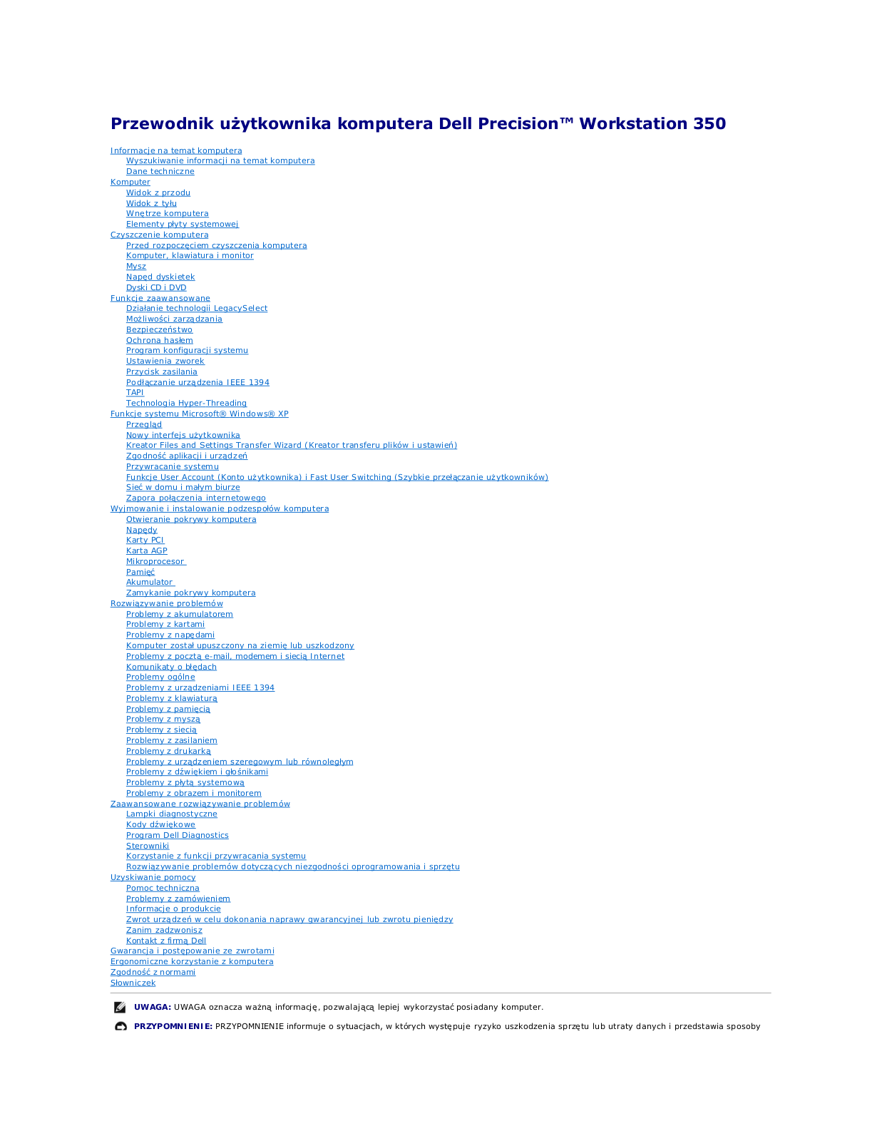 Dell Precision 350 User Manual