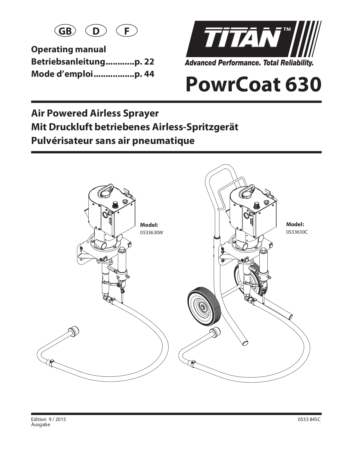 Titan 0533630C, 0533630W User Manual