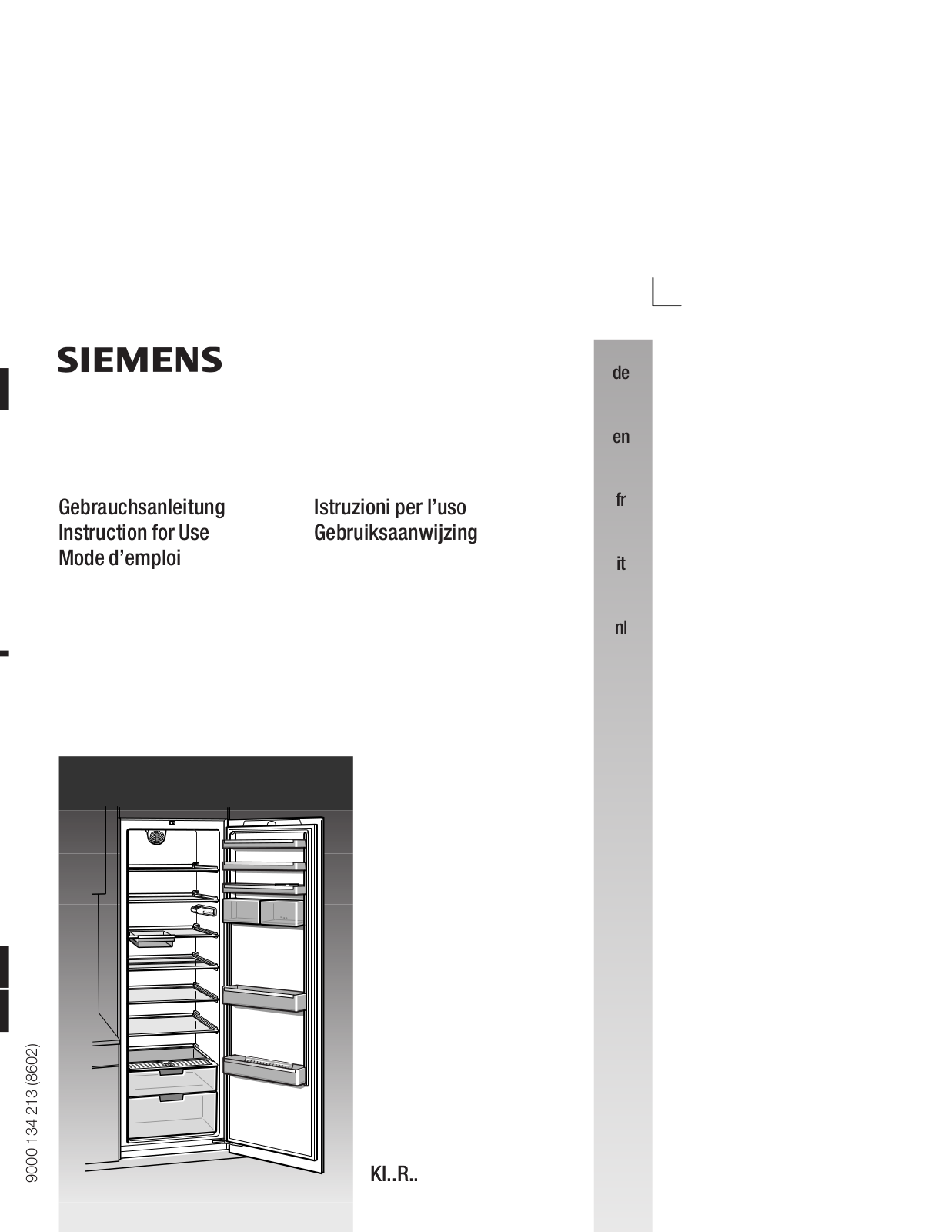 SIEMENS KI38RA40 User Manual