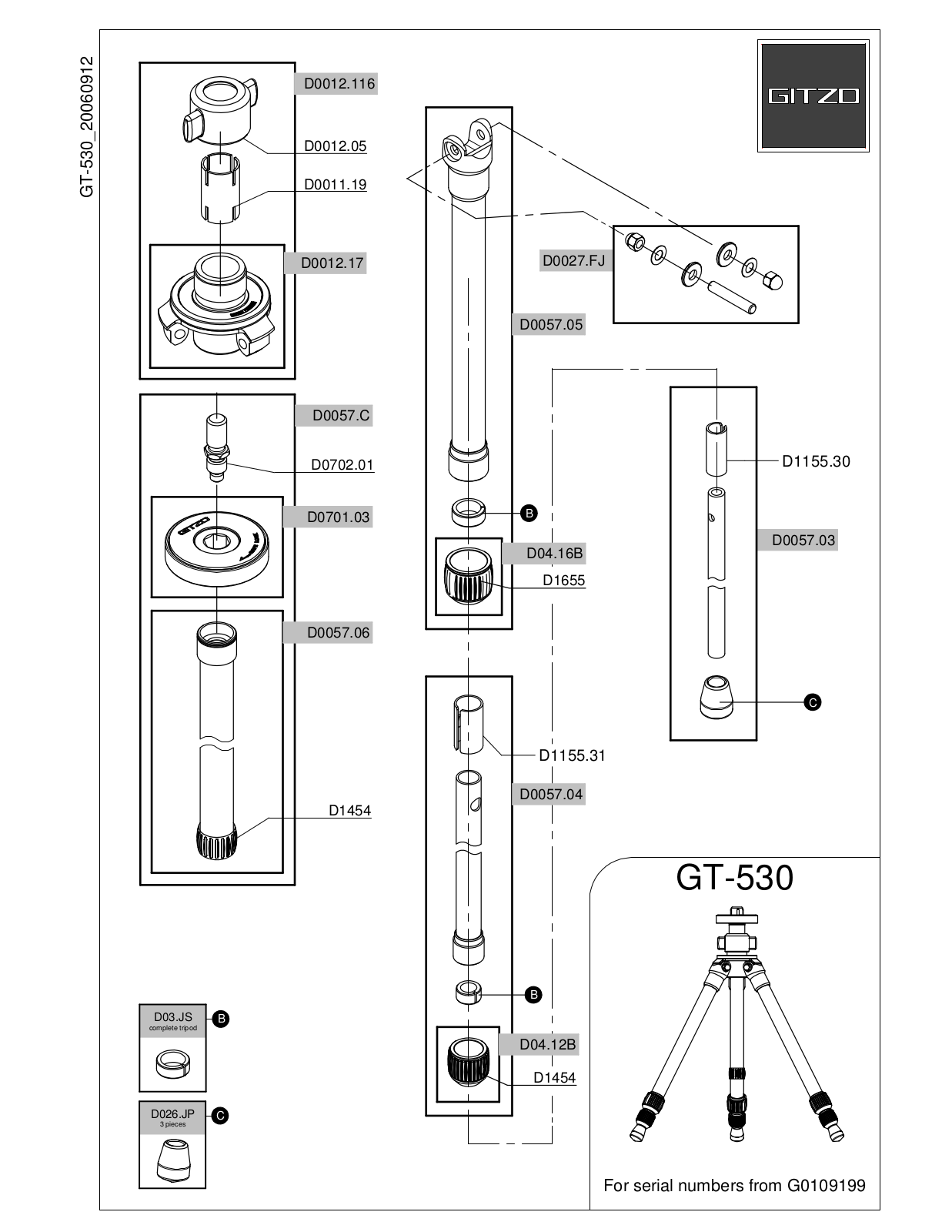 Gitzo GT-530 User Manual