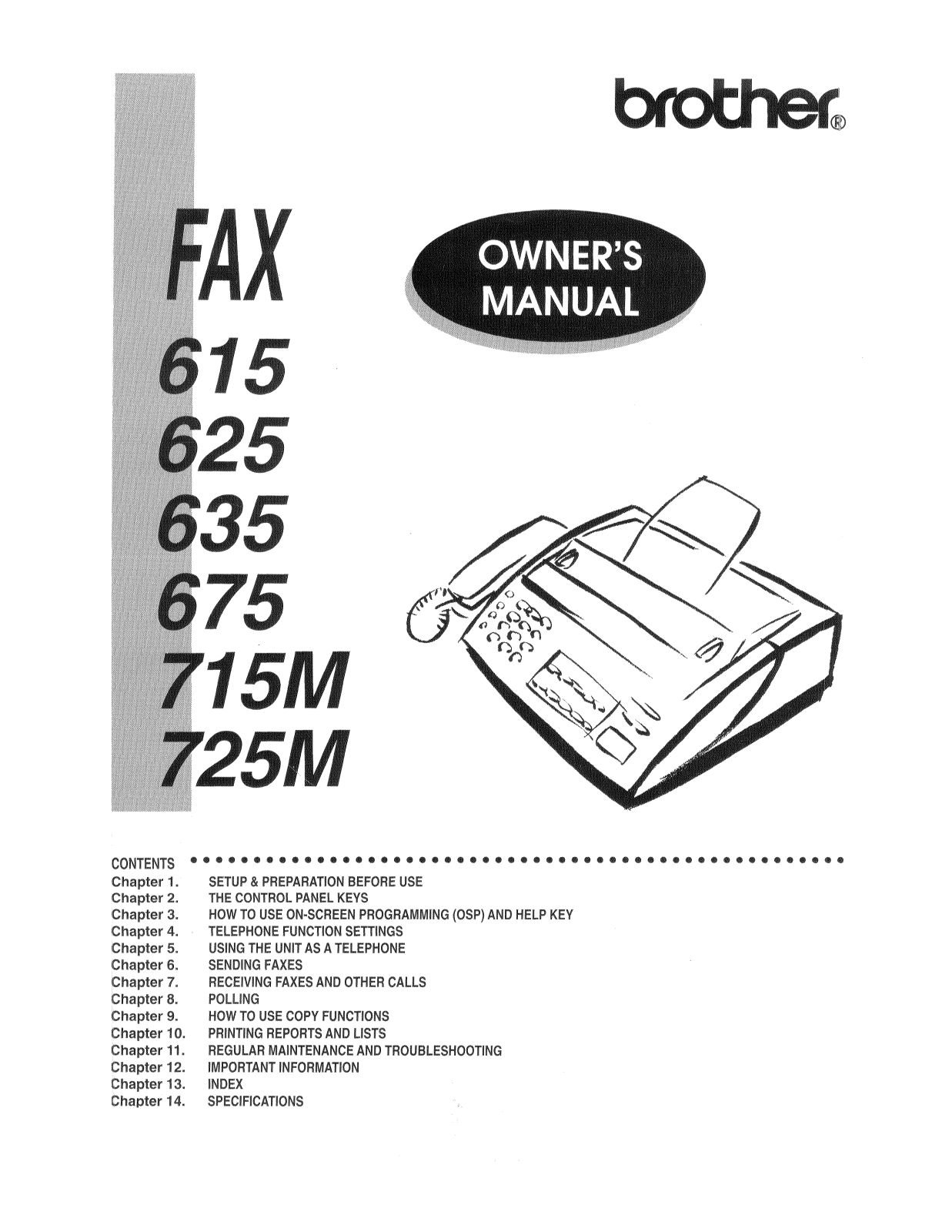 Brother 615 User Manual