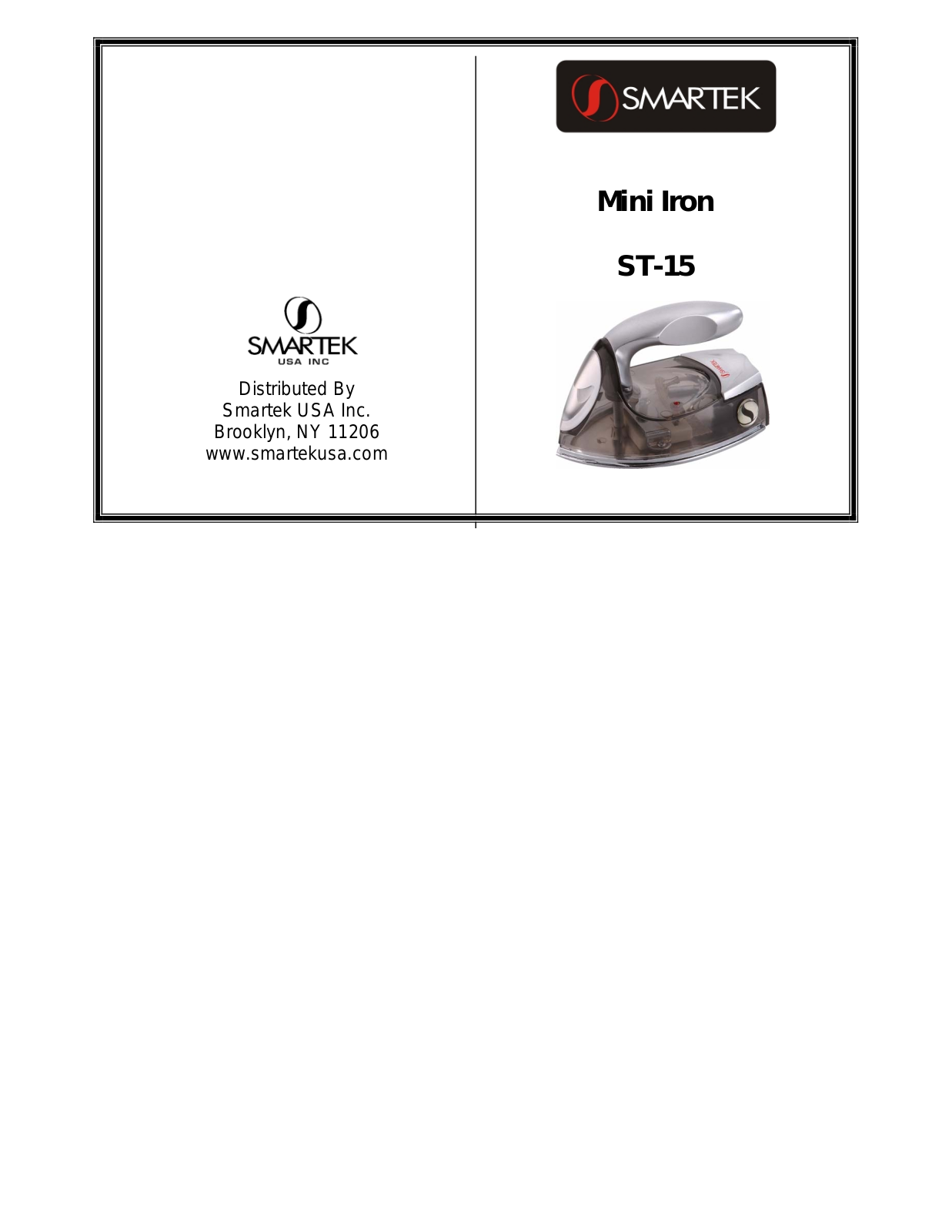 Smartek ST-15 User Manual - ManualMachine.com