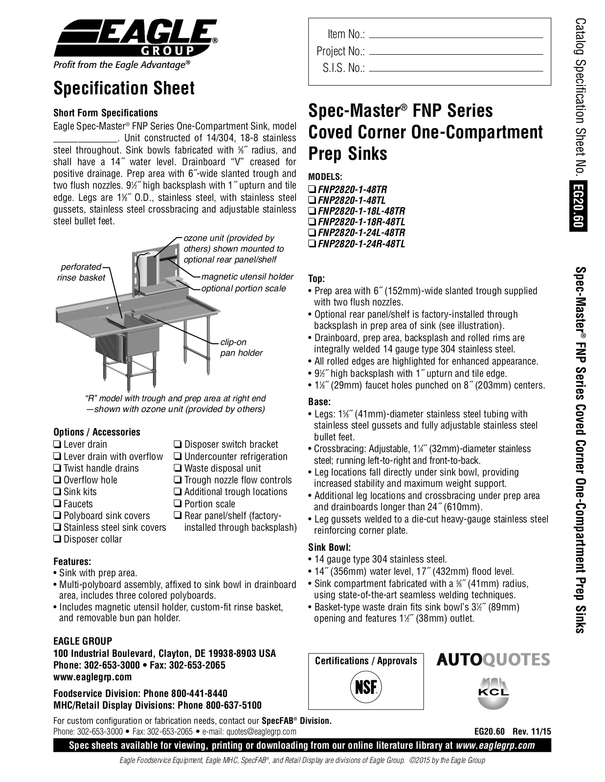 Eagle FNP2820-1-18L-48TR User Manual