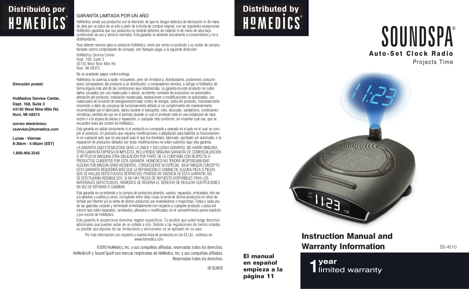 HoMedics SS4510 User Manual