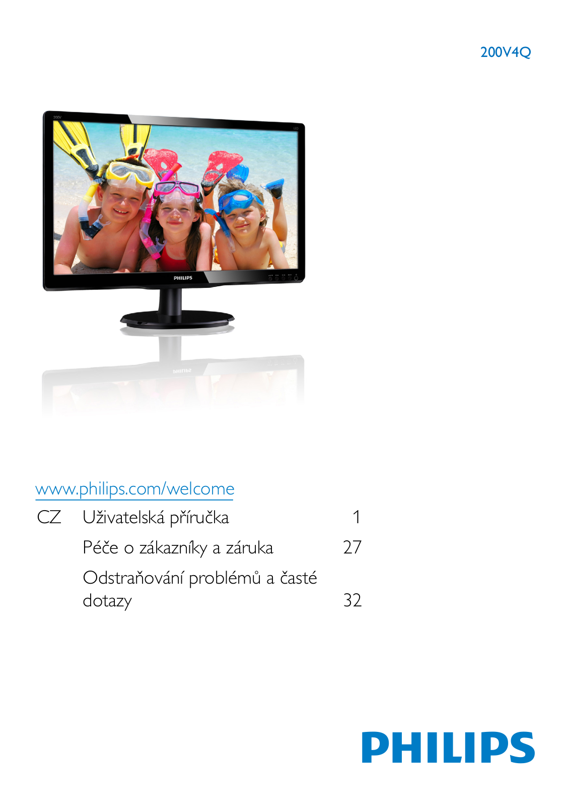 Philips 200V4QSBR/01 user manual